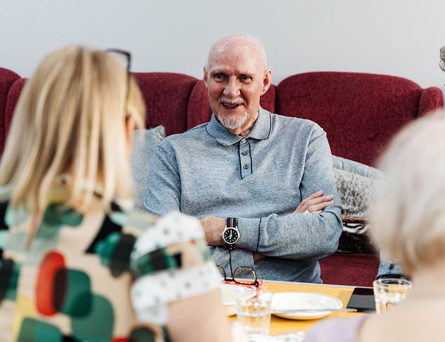 Cornwell Court tenants talking